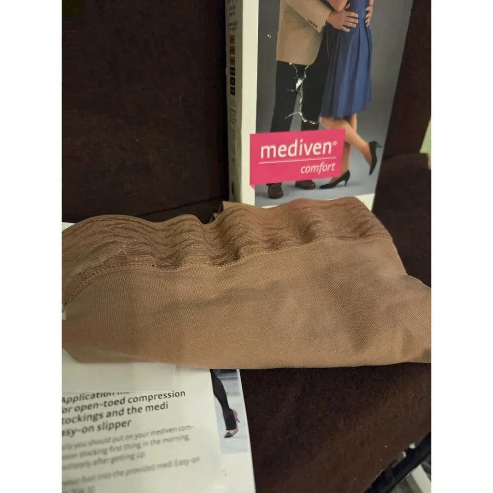 Mediven Comfort for women Thigh Lace stockings 20-30‎ Size VI Over toe Natural